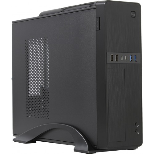 Корпус PowerCool S615-6UC-300W, Mini-ITX, Mini-Tower, 2xUSB 3.0, 2xUSB Type-C, черный, 300Вт (S615-6UC-300W)