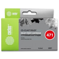 Картридж струйный Cactus CS-CLI471XLGY серый (10.8мл) 