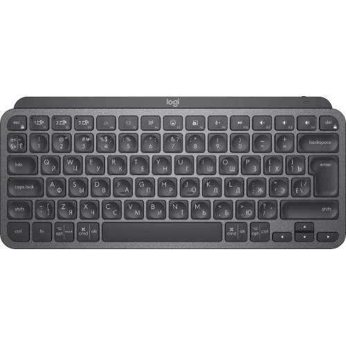 Клавиатура Logitech MX Keys Mini темно-серый/черный USB беспроводная BT/Radio LED