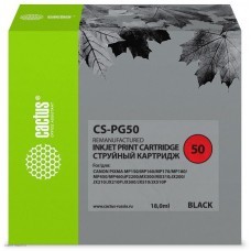 Картридж струйный Cactus CS-PG50 черный (18мл) 
