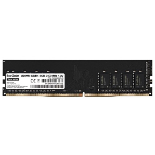 Оперативная память ExeGate DDR4 4Gb 2400MHz pc-19200 Value (EX283084RUS)