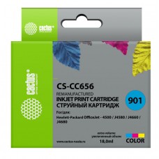Картридж струйный Cactus CS-CC656 №901 многоцветный (18мл) 