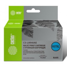 Картридж струйный Cactus 957XL CS-L0R40AE черный (73мл) 