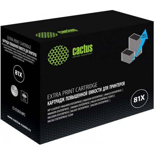 Картридж лазерный Cactus CS-CF281X-MPS черный (30000стр.)n/M605x