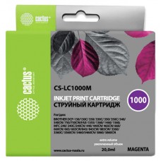 Картридж струйный Cactus CS-LC1000M пурпурный (20мл) 