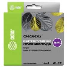 Картридж струйный Cactus CS-LC565XLY желтый (14.4мл) 