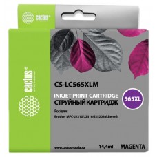 Картридж струйный Cactus CS-LC565XLM пурпурный (14.4мл) 
