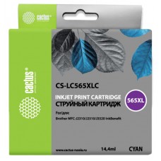 Картридж струйный Cactus CS-LC565XLC голубой (14.4мл) 