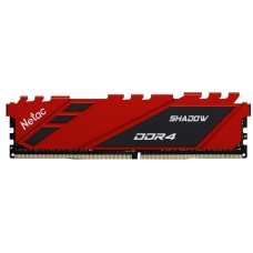 Оперативная память DDR4 Netac Shadow 8GB 3200MHz CL16 1.35V / NTSDD4P32SP-08R / Red / with radiator
