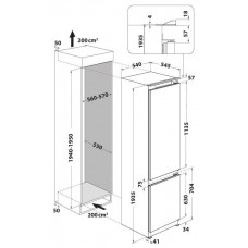 Встраиваемый холодильник WHIRLPOOL l  ART 9811 SF