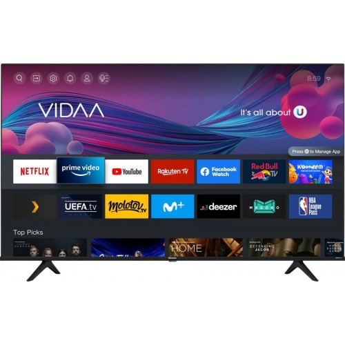 Телевизор LED Hisense 65\" 65A6BG черный/черный 