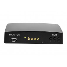 Ресивер DVB-T2 Harper HDT2-1511, черный