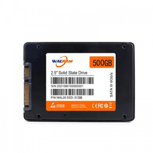 Накопитель SSD Walram 500GB (WAL00 SSD-512GB) SATAIII, 2.5\" (чт.560MB/s, зап.490MB/s)