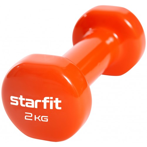 Гантель виниловая STARFIT  DB-101  2кг. оранжевый