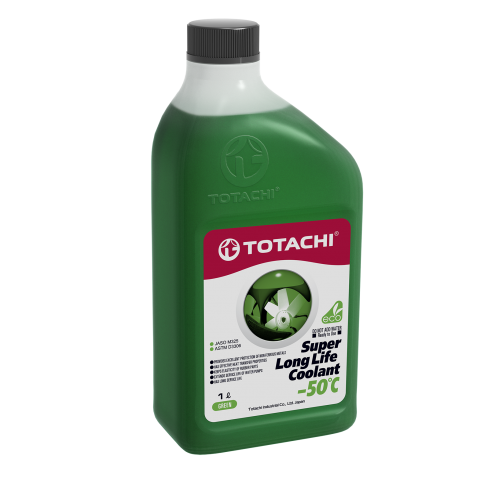 Жидкость охлаждающая низкозамерзающая TOTACHI SUPER LONG LIFE COOLANT Green -50C 1л