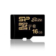 Флеш Карта Памяти (MicroSDHC) 16GB Silicon Power Elite Gold class 10 UHS-I 85 MB/s