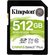 Карта памяти Kingston Canvas Select Plus SDXC 512 ГБ [SDS2/512GB]