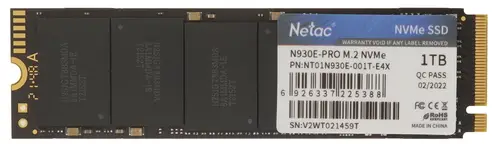 Твердотельный накопитель SSD Netac 1Tb N930E Pro, 2280, M.2, NVMe