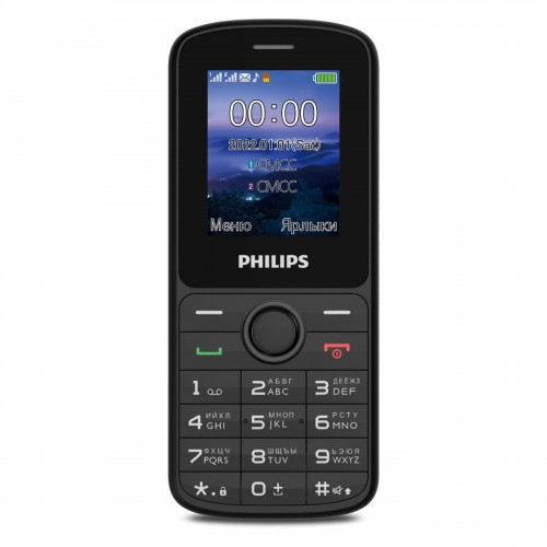 Мобильный телефон Philips Xenium E2101 черный