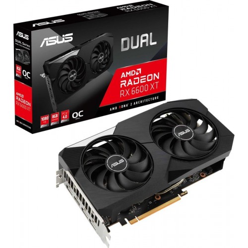 Видеокарта ASUS Dual Radeon RX 6600 XT OC Edition [DUAL-RX6600XT-O8G]