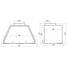 Блок врезной  ELIKOR Box 52П-700 белый