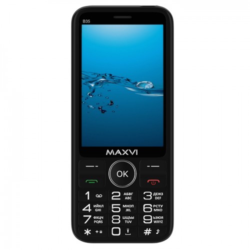 Мобильный телефон Maxvi B35 черный