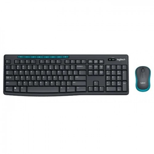 Клавиатура/мышь (беспроводной комплект) Logitech Wireless Combo MK275 (Keybord&mouse),USB,Black/Blue