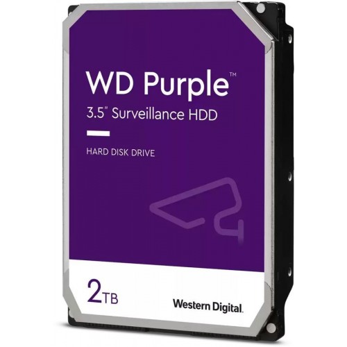 Жесткий диск 3.5" WD SATA-III 2TB WD23PURZ Surveillance Purple (5400rpm) 256Mb
