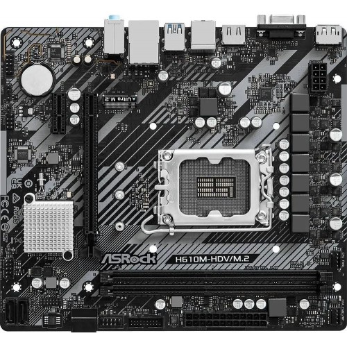 Материнская плата ASROCK H610M-HDV/M.2 R2.0, LGA 1700, Intel H610, mATX, Ret