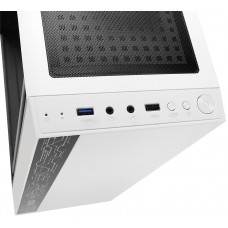 Корпус ATX Ginzzu A390, белый, с окном, USB3.0, RGB подсветка, 310 под видео