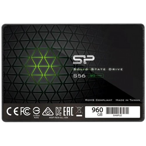Накопитель SSD 2.5" 960 ГБ SATA Silicon Power S56 [SP960GBSS3S56A25]