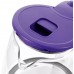 Чайник электрический Kitfort КТ-6167 1.8л. 2200Вт белый/фиолетовый корпус: стекло/пластик