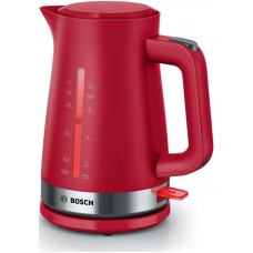Чайник электрический Bosch TWK4M224 1.7л. красный корпус: пластик