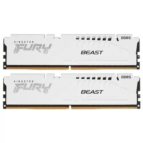 Оперативная память 2xDIMM 8GB DDR5 (6000Mhz) Kingston Fury Beast White (KF560C40BWK2-16) 40-40-40 1.35V