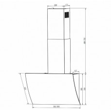 Вытяжка ELIKOR Wave BK 50