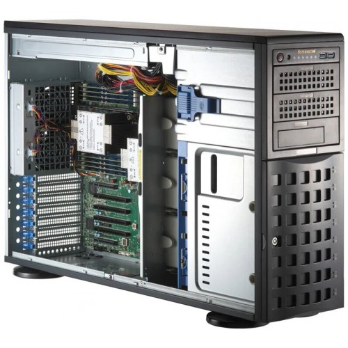 Платформа Tower Supermicro SYS-741P-TRT noCPU(2)4rdGenScalabl/TDP300W/noDIMM(16)/noHDD(8)LFF/2x1.2KW