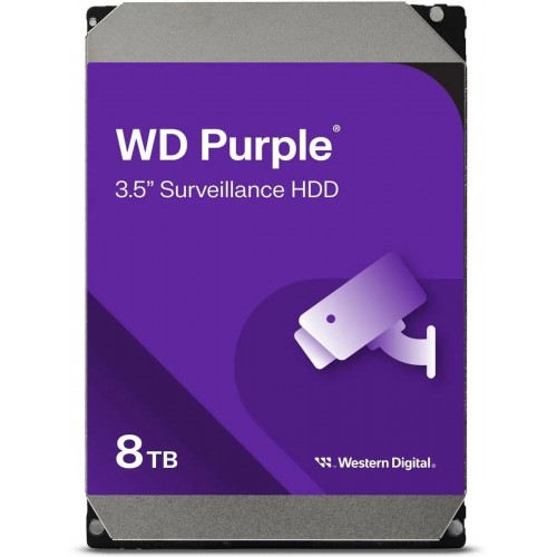 Жесткий диск Western Digital Purple HDD 3.5" SATA 8Tb, 5640RPM, 256MB buffer (DV&NVR), WD85PURZ