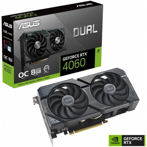 Видеокарта ASUS GeForce RTX 4060 DUAL V2 OC Edition [DUAL-RTX4060-O8G-V2]