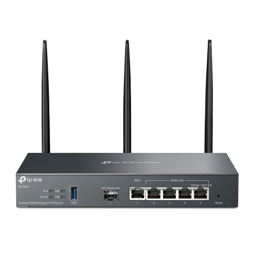 VPN-маршрутизатор TP-Link ER706W Omada с гигабитными портами и поддержкой Wi-Fi AX3000