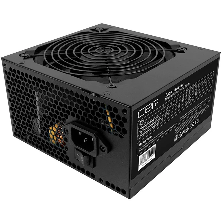 Блок питания  700W ATX CBR PSU-ATX700-12GM, 12см, 80+ Bronze, Active PFC, кабель 1.5м