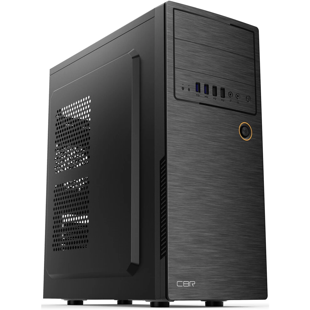 Корпус MidiTower ATX CBR E180 Black ( без БП, 2*USB3.0, 2*USB2.0, HD Audio+Mic )