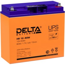 Аккумулятор Delta HR 12v 80Ah W HR 12-80 