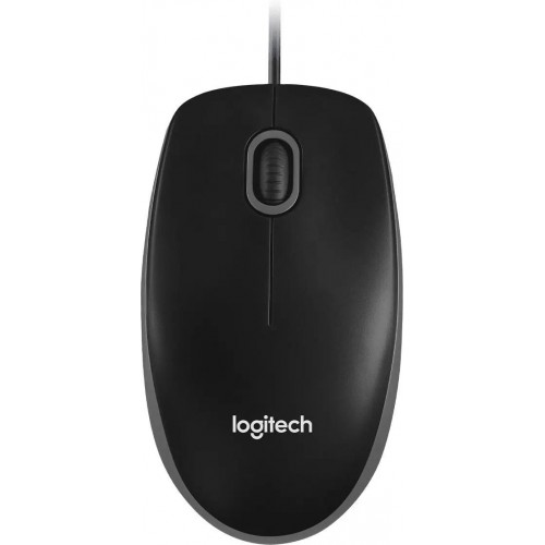 Мышь Logitech B100 Optical Mоuse USB Black, 910-003357/910-006605