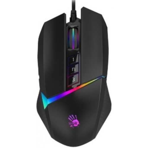 Мышь A4tech W60 Max Black, Bloody, игровая, 10000dpi, RGB подсветка, (9кн+кол/кн), USB