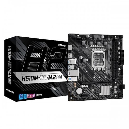 Материнская плата ASRock H610M-H2/M.2 D5, LGA 1700, Intel H610, mATX, Ret