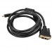 Rexant (17-6306) Шнур  HDMI - DVI-D  gold  5М  с фильтрами