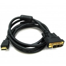 Rexant (17-6306) Шнур  HDMI - DVI-D  gold  5М  с фильтрами