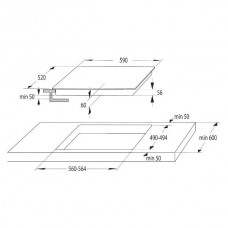 Индукционная варочная поверхность Gorenje GI6401BSCE