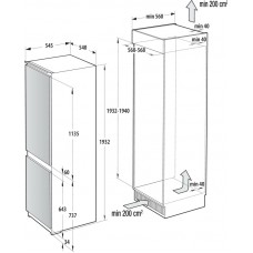 Встраиваемый холодильник GORENJE NRKI 517141