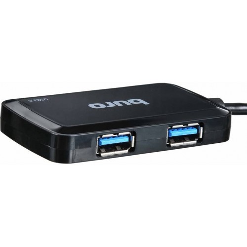 Хаб USB 3.0 Buro BU-HUB4-U3.0-S 4порт. черный